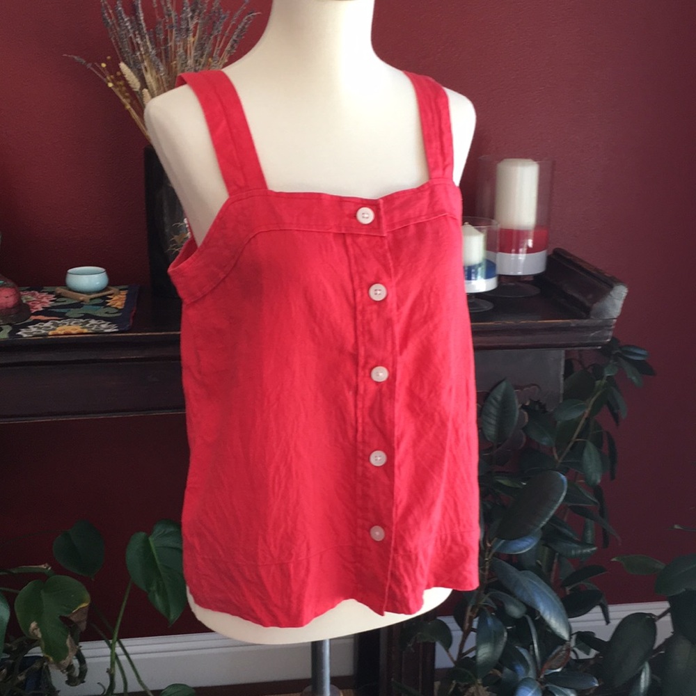 Everlane picnic linen top